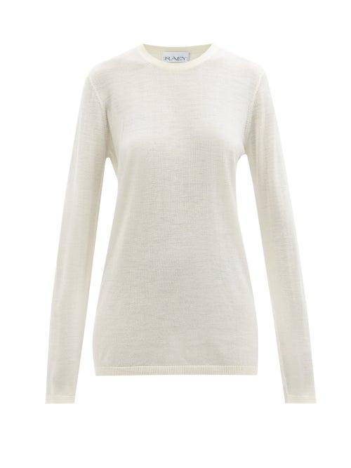 Raey - Slim-fit Merino Wool Crew-neck Sweater - Womens - Ivory