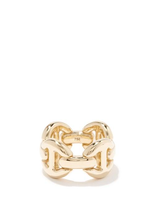 Hoorsenbuhs - Quad-link 18kt Gold Ring - Womens - Yellow Gold