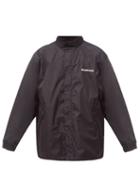 Matchesfashion.com Balenciaga - Defile-print Shell Raincoat - Mens - Black