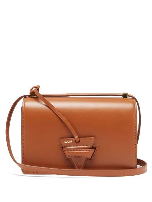 Loewe - Barcelona Leather Shoulder Bag - Womens - Tan