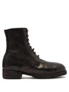 Matchesfashion.com Guidi - Lace Up Leather Military Boots - Mens - Black