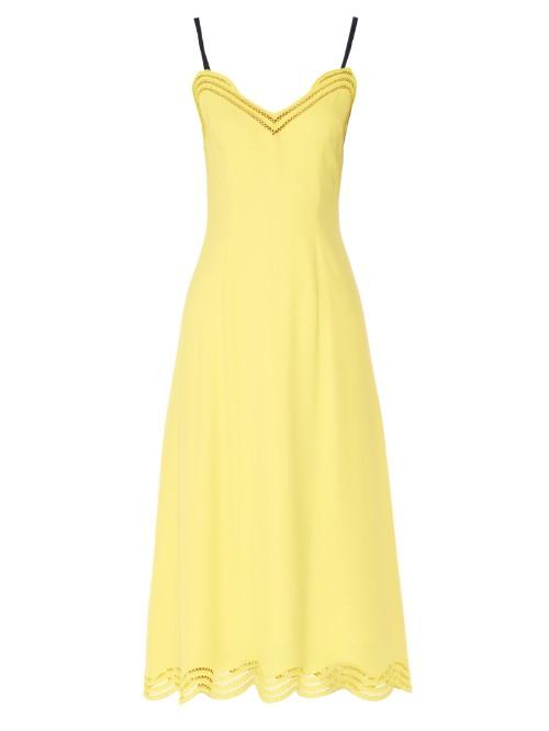 Christopher Kane Embroidered-edge Satin Dress