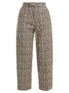 Eckhaus Latta Floral-print Wool-blend Corduroy Trousers