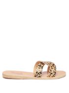 Matchesfashion.com Ancient Greek Sandals - Desmos Cheetah Print Leather Slides - Womens - Tan Multi