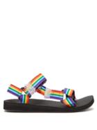 Matchesfashion.com Arizona Love - Trekky Rainbow Velcro Strap Sandals - Womens - Multi