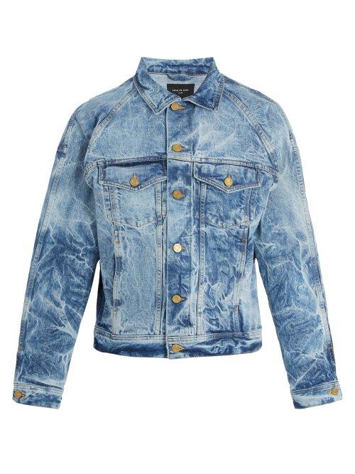 Matchesfashion.com Fear Of God - Holy Water Denim Trucker Jacket - Mens - Blue