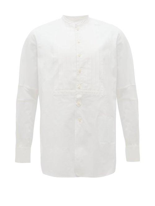 Matchesfashion.com Takahiromiyashita Thesoloist. - Pintucked Cotton-blend Poplin Shirt - Mens - White