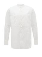 Matchesfashion.com Takahiromiyashita Thesoloist. - Pintucked Cotton-blend Poplin Shirt - Mens - White
