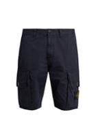Stone Island Logo-patch Cotton Cargo Shorts