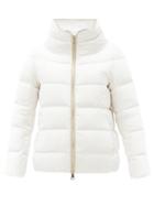 Matchesfashion.com Herno - Bonbon High-neck Quilted Down Jacket - Womens - White