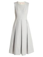 Brock Collection Dita Sleeveless Gingham-twill Dress