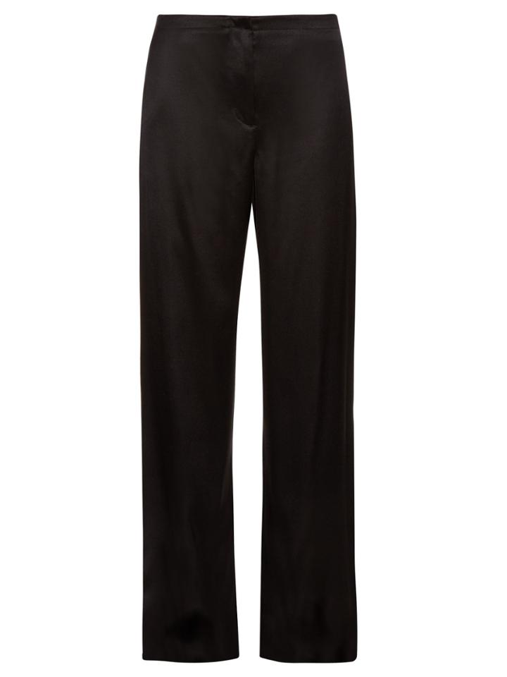 Helmut Lang Wide-leg Satin-twill Trousers
