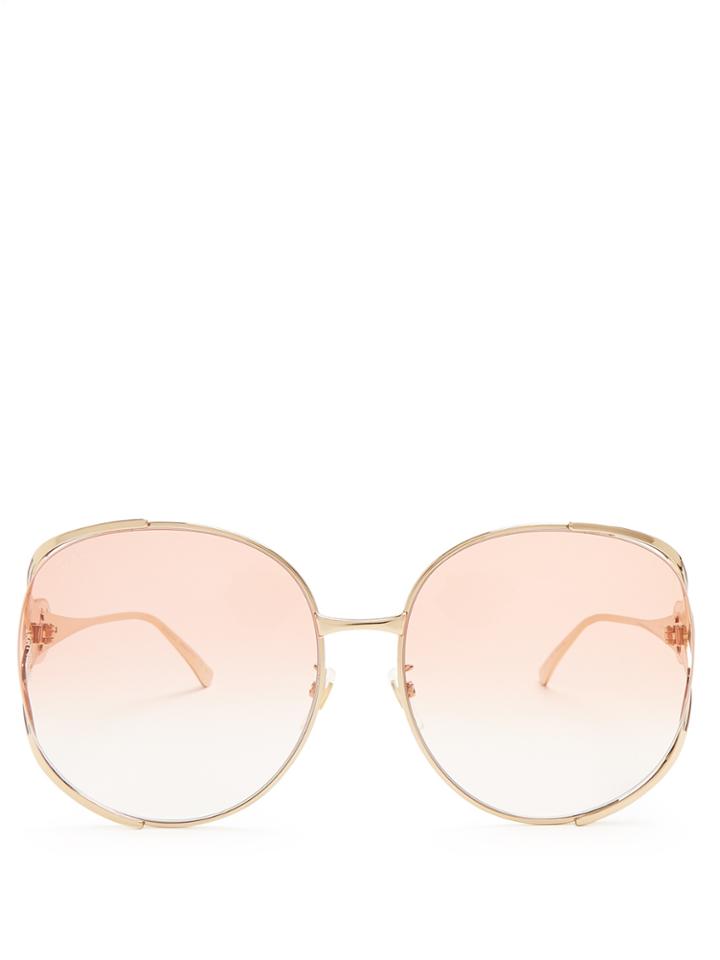 Gucci Oversized Round-frame Sunglasses