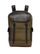 Matchesfashion.com Bottega Veneta - Sassolungo Canvas And Leather Backpack - Mens - Khaki