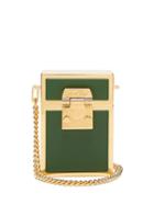 Matchesfashion.com Mark Cross - Nicole Leather And Gold Plated Bag - Womens - Dark Green
