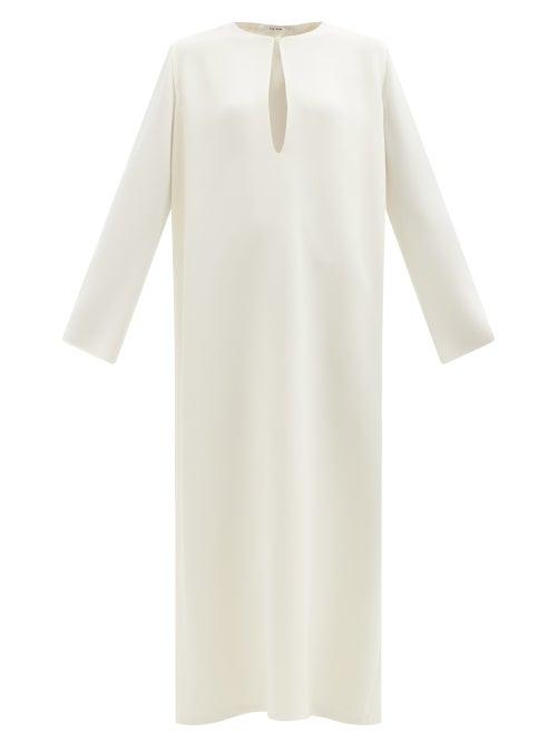 The Row - Elita Keyhole-neck Cady Dress - Womens - Cream
