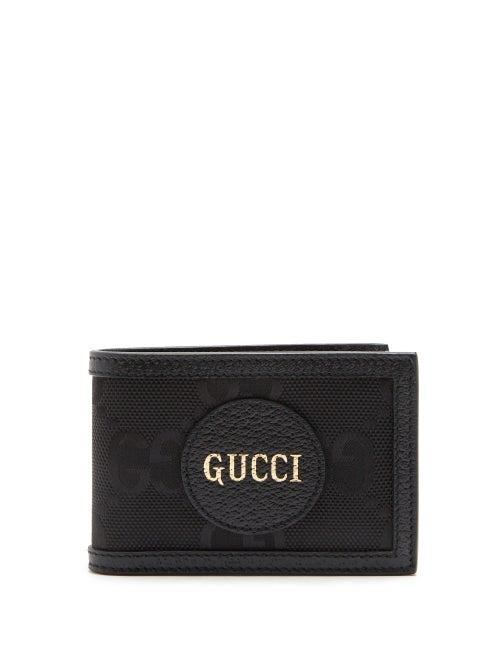 Matchesfashion.com Gucci - Logo-patch Small Gg-canvas Wallet - Mens - Black