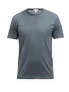 Sunspel - Crew-neck Cotton-jersey T-shirt - Mens - Dark Blue