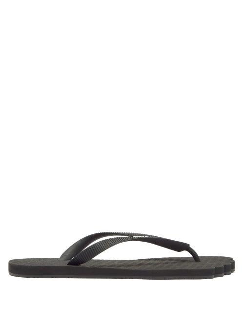 Matchesfashion.com Vetements - Anatomic Logo-embossed Flip Flops - Mens - Black