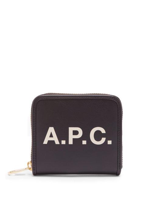 Matchesfashion.com A.p.c. - Morgane Logo Wallet - Womens - Black