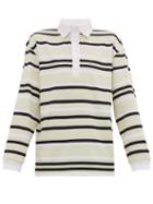 Matchesfashion.com Jw Anderson - Striped Cotton Jersey Rugby Shirt - Mens - Green