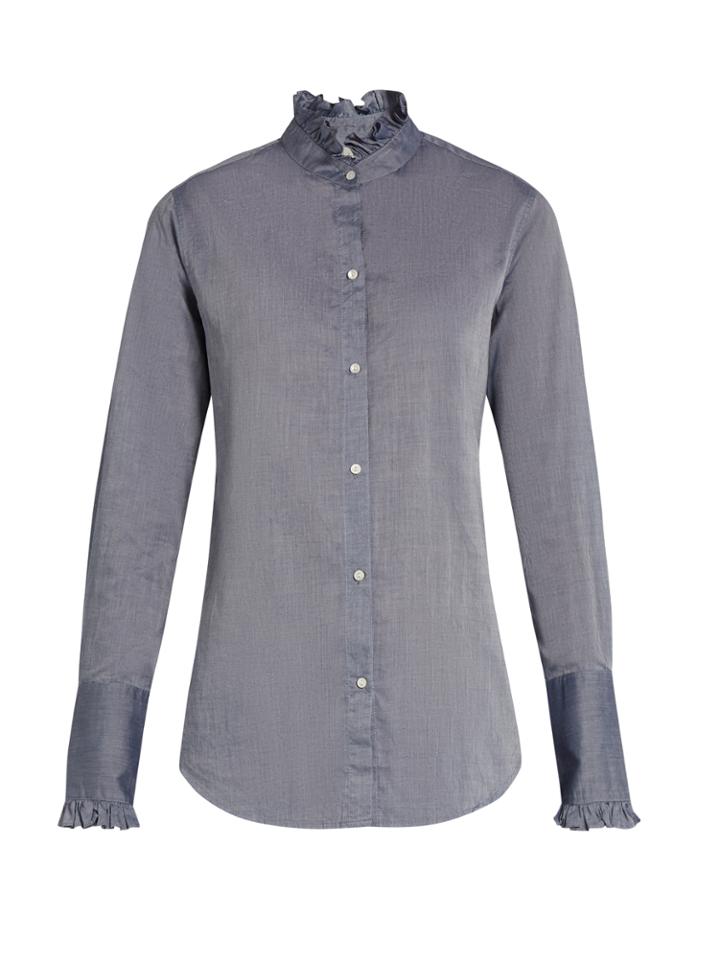 Nili Lotan Vivian Cotton-voile Blouse