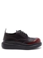 Matchesfashion.com Alexander Mcqueen - Hybrid Leather Brogues - Mens - Black Red