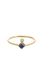 Loren Stewart Diamond, Sapphire & Yellow-gold Ring