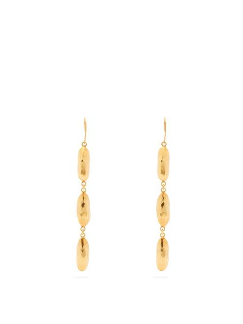 Matchesfashion.com Pippa Small Turquoise Mountain - Naheed 18kt Gold-vermeil Drop Earrings - Womens - Gold