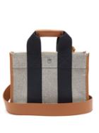 Matchesfashion.com Rue De Verneuil - Traveller Extra-small Wool-blend Tote Bag - Womens - Navy Multi
