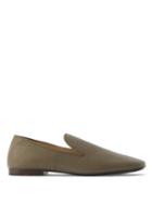 Lemaire - Square-toe Leather Loafers - Womens - Grey