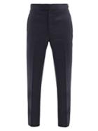 Matchesfashion.com Gabriela Hearst - Sebastian Wool-twill Trousers - Mens - Navy