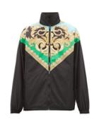 Matchesfashion.com Versace - Baroque Print Lightweight Jacket - Mens - Black Green