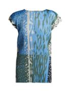 Matchesfashion.com Pleats Please Issey Miyake - Flash Printed Pleated Top - Womens - Blue Print