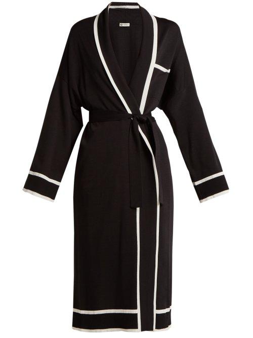 Matchesfashion.com Connolly - Tie Waist Silk Robe - Womens - Black Multi