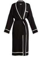Matchesfashion.com Connolly - Tie Waist Silk Robe - Womens - Black Multi