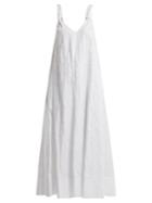 Elizabeth And James Denali Floral-embroidered V-neck Cotton Dress