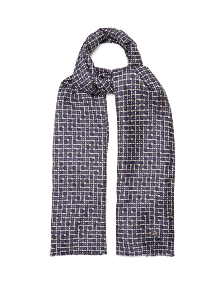 Dunhill Geometric-print Silk-blend Scarf