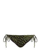 Matchesfashion.com Ganni - Tiger Print Side Tie Bikini Briefs - Womens - Multi