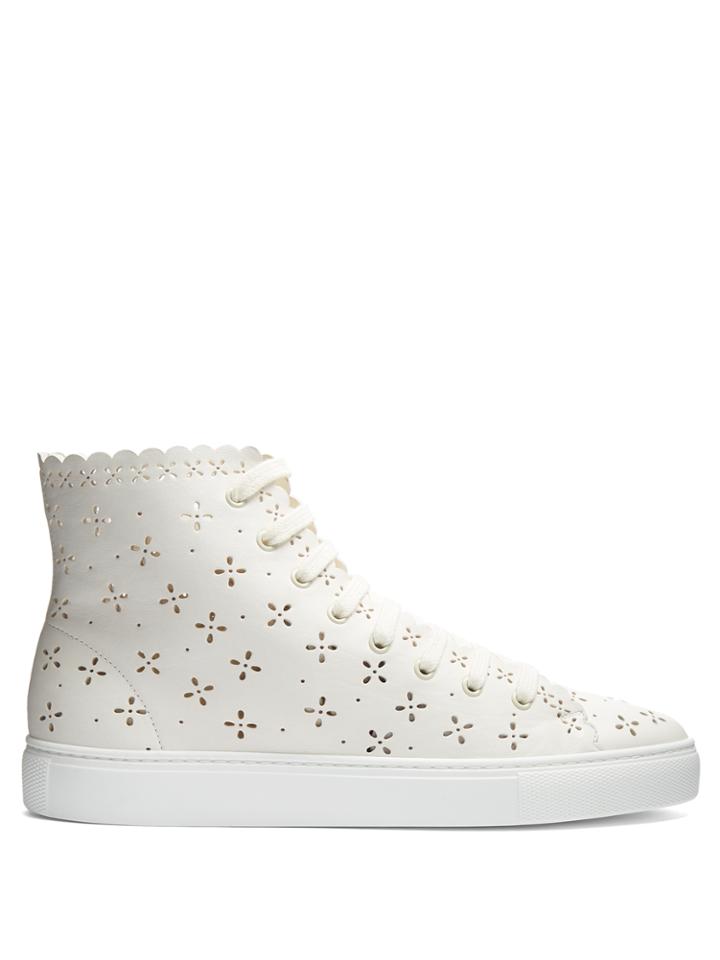 Simone Rocha Flower-embellished High-top Trainers
