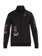 Valentino Tattoo-embellished Cotton-blend Track Top