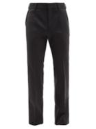 Dolce & Gabbana - Pleated Wool-blend Tailored Trousers - Mens - Black