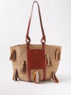 Chlo - X Mifuko Rainbow Tassels Raffia Basket Bag - Womens - Multi