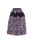 Balenciaga Dahlia Cloqu Midi Skirt