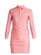 Balenciaga Point-collar Sretch-fabric Shirt Dress