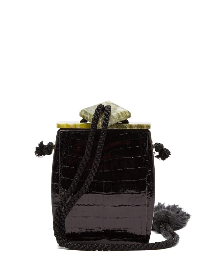 The Row Inrou Crocodile-leather Clutch