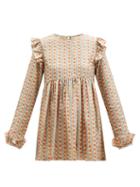 Muzungu Sisters - Ruffled Floral-print Silk-twill Blouse - Womens - Multi