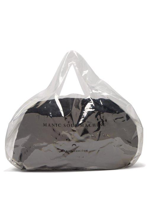 Matchesfashion.com Marine Serre - Logo Print Pvc Bag - Womens - Clear