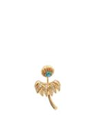Matchesfashion.com Yvonne Lon - Dahlia Diamond & 18kt Gold Single Earring - Womens - Blue Gold