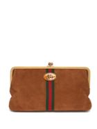 Matchesfashion.com Gucci - Ophidia Gg Suede Clutch Bag - Womens - Brown Multi